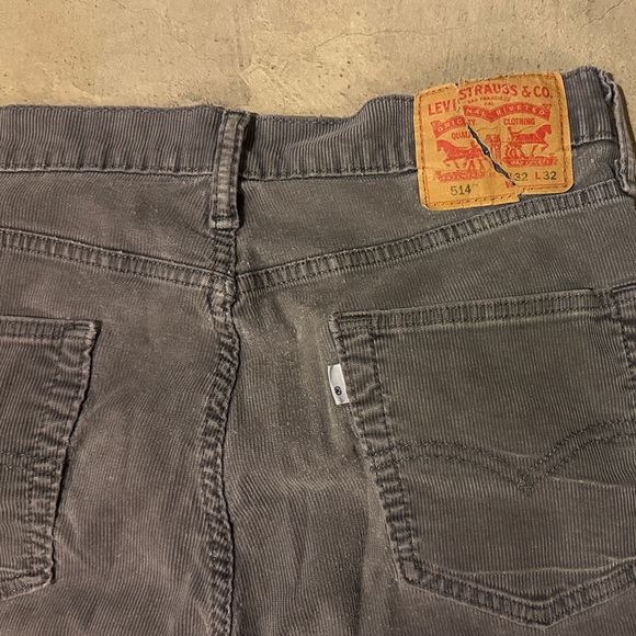 Gray Levi’s 514 Corduroy Pants - Picture 4 of 5